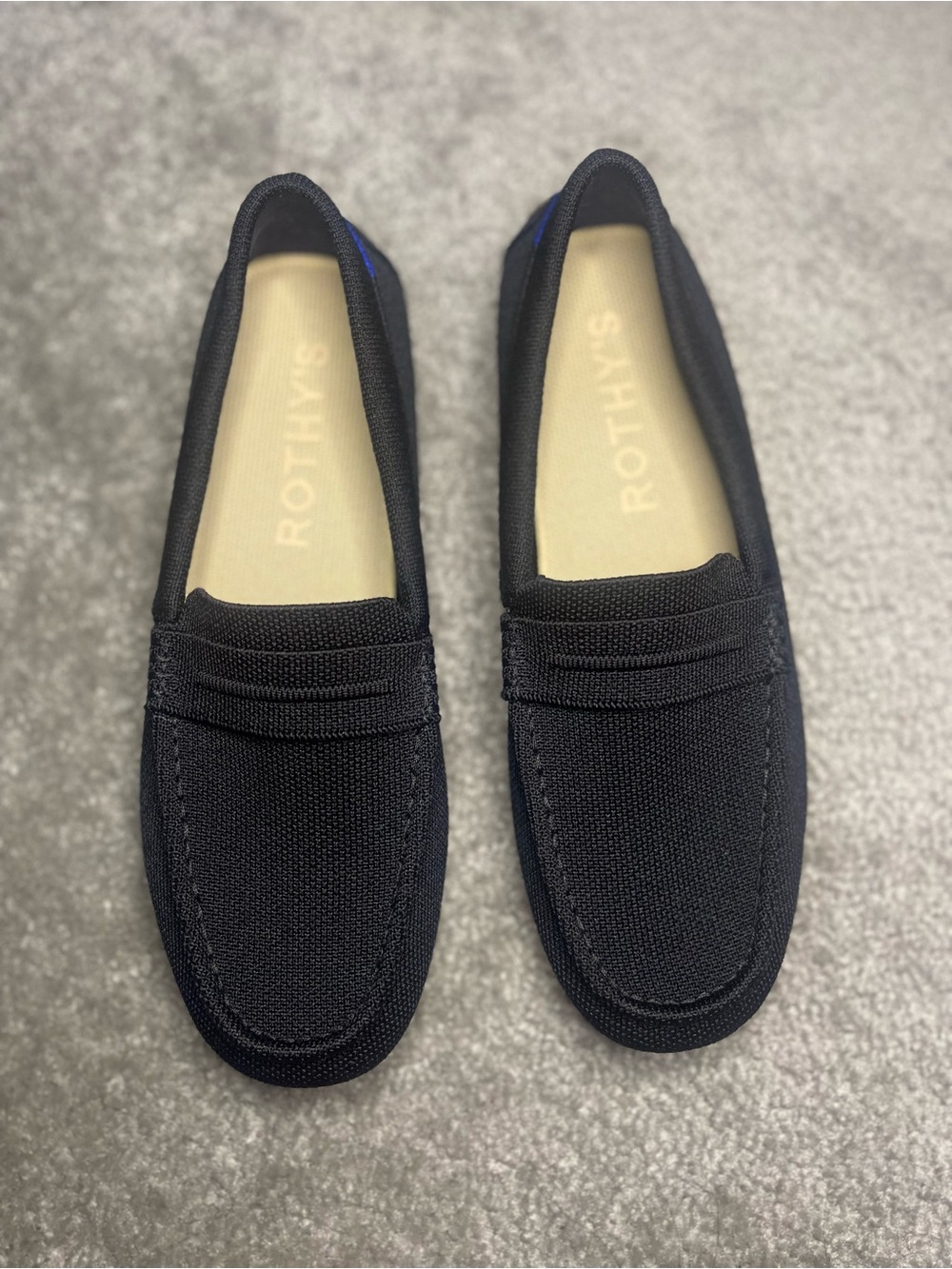 Rothy’s Loafers The Driver Womens 9.5 Shoes Flats Black Slip On Driving Loafer